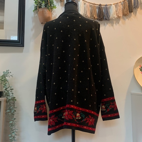 Mathias vintage Christmas wreath tunic sweater - Picture 3 of 7